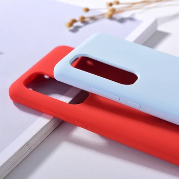 Original Xiaomi Note 10 Lite POCO F2 Pro Lichid de Silicon Caz Moale Proteja Telefonul Înapoi Capacul Carcasei Pentru Redmi K30 Pro Impermeabil
