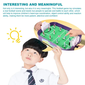 Dublu Luptă Joc De Fotbal De Pe Desktop Teren De Fotbal-Model Copii Fotbal Băieți Jucărie Distractiv Mini Fotbal De Masa Set Copii Sport Jucărie Cadou
