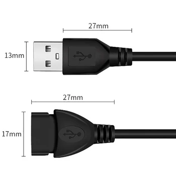 Cablu USB 2.0 Cablu de Extensie 0,6 m/1m/1,5 m de Sârmă Linie de Transmisie de Date Superhighspeed de Date Cablu de Extensie Pentru a Afișa Proiector