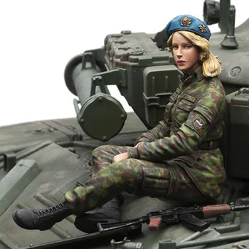 1/16 scară de rășină de corp model Kit rusă modernă soldat de sex feminin restul neasamblate și nevopsite transport gratuit