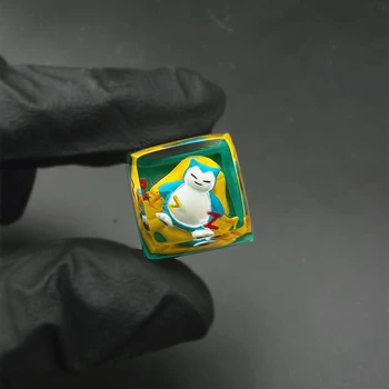 2023 Cadou Pentru Prietenul Imprimare 3D Pokemon Charizard Pikachu Psyduck Eevee Tastatură Mecanică Stereo Desene animate Rășină Keycap Drăguț