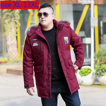 Noua Moda pentru Bărbați de înaltă Calitate, Stil Bărbați în Jos Jacheta Mari Obezi Gros Interior Plus Catifea Casual Plus Dimensiune XL-10XL11XL12XL13XL