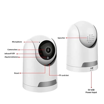 Home Security Camera WIFI 4MP ICSee APP Două Moduri Audio de Interior Wireless de Supraveghere cu Camera Viziune de Noapte