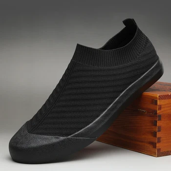 2022 Vara Noi Barbati Pantofi de Moda de Stradă Usoare Aer Respirabil ochiurilor de Plasă Slip-on Casual Pantofi pentru Bărbați Mocasini Pantofi Plat