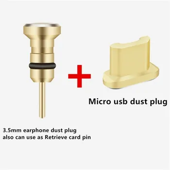 Micro Metal anti dop de praf Pentru samsung vivo opus accesorii de Încărcare Port Micro USB, Jack pentru Căști Mufă Accesorii Telefon