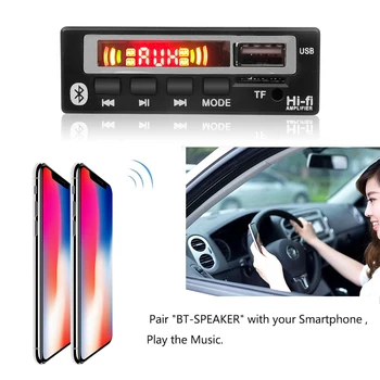 Car Audio USB TF Modul Radio FM Wireless Bluetooth 5V 12V MP3 WMA Decoder Bord MP3 Player cu Telecomanda Pentru Masina