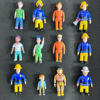 12buc/set Original de 4-6cm comun mobile Pompierul sam figurina PVC Jucării pentru copii