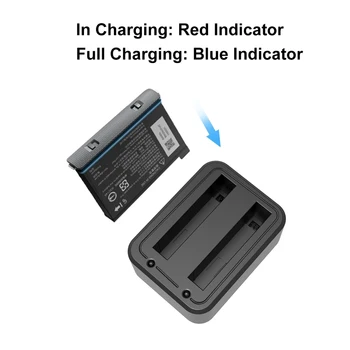 PULUZ Baterie Încărcător Rapid Hub Suport de Încărcare Pentru Insta360 X3 USB Dual Baterii Shadowstone &Indicatorul luminos aparat de Fotografiat Accesorii