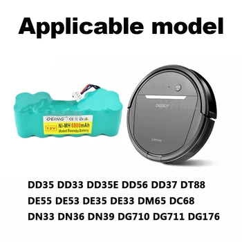 2022 DE55 de 12V Ni-Mh 6800mAh Baterii Pack pentru Ecovacs Deebot DE5G DM88 902 901 610 Robotic Staubsauger Baterii teile Zubehör