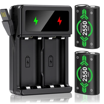 2550 mAh Reîncărcabilă Controler Baterie și Încărcător USB Kit Pentru Xbox Seria x s /Xbox One/One S/X/Elite Wireless Controller