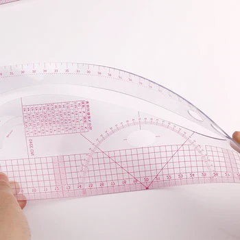 Nonvor franceză Curba de Tăiere Conducători Moale Mozaic Conducător de Cusut Kit de Instrument de Măsură Croitor Șablon Desen DIY Accesorii de Cusut