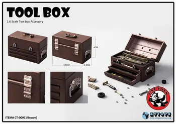 1/6 Scară Soldat Toolbox Multifuncțională Hardware-Ul Din Plastic De Scule Cutie De Depozitare Accesoriu Pentru 12