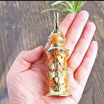 15ml Vintage din Metal Sticla de Parfum Stil Arab Uleiuri Esențiale Dropper Sticla Recipient Orientul Mijlociu Plivitul Decor Cadou Fierbinte