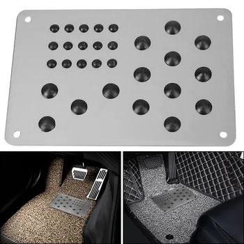 YOSOLO Universal Picior Toc Scuff de Înmatriculare Auto Placa de Aliaj Anti-skid Pad Interior Accesorii Auto Podea Mat Non-alunecare Covor Patch
