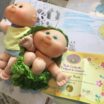 21cm Minunat cabbage patch kids baby doll ricoșează înapoi colectează cadouri pentru fete