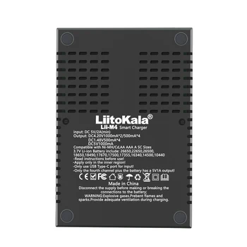 Liitokala LII M4 18650 26650 21700 Inteligent Litiu Baterie Capacitate Tester AA AAA Nichel Hidrogen Încărcare