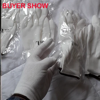 NMSAFETY 24buc/12Pairs Anti Static ESD Siguranță Mănuși Tricotate din Nylon Scufundare PU Degetul Universal Manusa