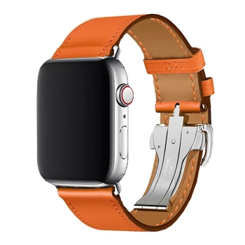 Curea din piele Pentru Apple Watch Band 7 41mm 45mm Watchband Pentru iWacth seria 7 6 5 3 SE 44mm 40mm 42mm 38mm Bratara Accesorii