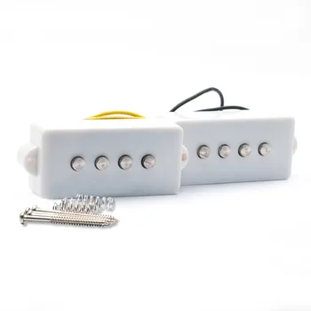De Tip deschis cu 4 corzi de Precizie P Chitara Bass Pickup Pentru Chitara Bass Electrica Piese-Negru/Alb