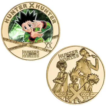 1 Buc Drăguț Anime Hunter X Hunter Hisoka Gon Freecss Zoldyck Monede Comemorative Cosplay De Colectare Monede De Metal Cadou Figura Jucarii