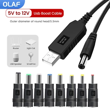 Olaf WiFi la Putere banca Cablu Conector DC 5V la 12V Cablu USB Boost Convertor Step-up Cablul pentru Router Wifi Modem Ventilator Difuzor