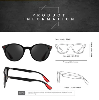 ZXWLYXGX DESIGN Bărbați Femei Clasic Retro Nit Polarizat ochelari de Soare TR90 Picioarele mai Ușoare de Design Cadru Oval Protecție UV400 oculos