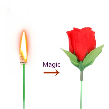 Torța a Crescut Cabalistice Mistică Foc Foc Magie Trucuri Magice Flacără care Apar Flori de Magician Profesionist Bar Iluzie elemente de Recuzită