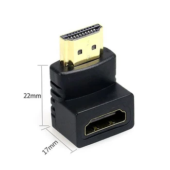 Adaptor HDMI 90 270 Grade Unghi Drept de sex Masculin la Feminin Converter 4K HD Conector pentru HDTV PS4 Lptop TV Box HDMI Extender