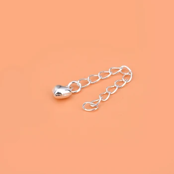 S925 Argint bijuterii DIY accesorii brățară colier tridimensional în formă de inimă extins lanț cu Margele material acce