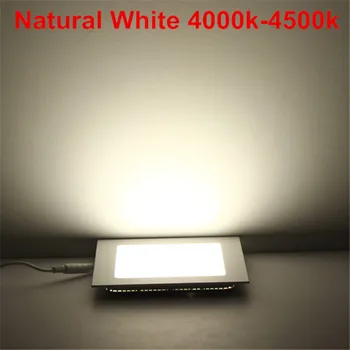 Square LED Panel 3W Lampa de 6W 9W 12W 15W 25W Încastrat Plafon Panoul de Lumina Ultra Subțire 110V 220V Iluminat Interior pentru Decor Acasă