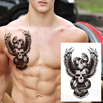 DIY Busola Nava de Ancorare Temporare Tatuaje Pentru Bărbați Adulți Fals Leu, Tigru, Dragon Astronaut Autocolant Tatuaj Unic, rezistent la apa Tatuaje