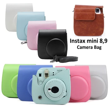 Fujifilm Instax Mini aparat de Fotografiat Cazul Bag PU Capac din Piele cu Curea de Umar Pentru Instax Mini 9, Mini 8 Mini 8+ Instant Camere de Film