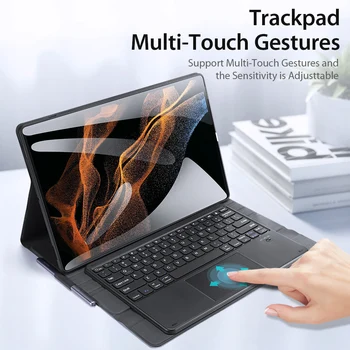 DUX DUCIS de Afaceri de Tip Caz de Tastatură Pentru Samsung Tab S8 Ultra/Plus S7 FE/S6 Plus Lite Wireless Caz Keyboard Răspuns Rapid