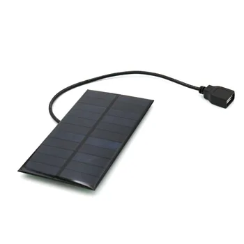 5.5 V 300mA 1.65 W Panou Solar în aer liber, Solar DIY Încărcare Bord Conexiune 30cm Interfata USB