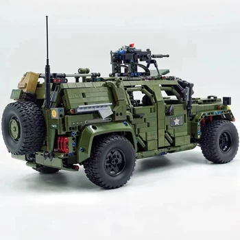 Tehnice RC Războinic Vehicul Off-Road Bloc Militar Blindat Model de Masina Cărămizi Jucării Control de la Distanță Pentru Copil Ziua de nastere Cadou