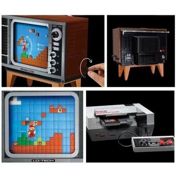 Super NES Nintendo Entertainment System Model Compatibil 71374 Bloc Caramida de Asamblare TV de Joc Jucarii pentru Copii cadouri de craciun