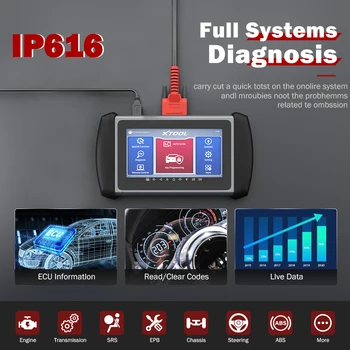 XTOOL IP616 Instrumente de Diagnosticare Auto OBD2 Scanner Profesional Toate Sistemele Auto Scule Auto Cheie de Programare mai Noi Update Gratuit