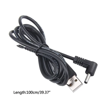 90 Unghi PC USB de sex Masculin la DC 3.5 mm x 1,35 mm Cot Conector Cablu de Alimentare Cablu 85DD