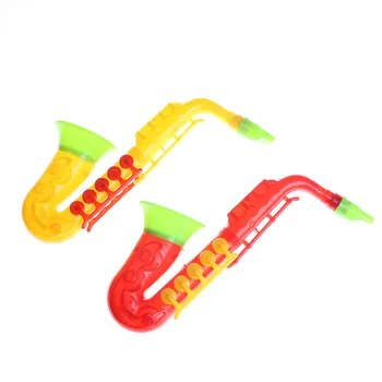 Plastic de Învățare Muzicale Saxofon Instrument de Plastic copii pentru Copii Instrument Muzical de Educație Timpurie Jucării 21cm