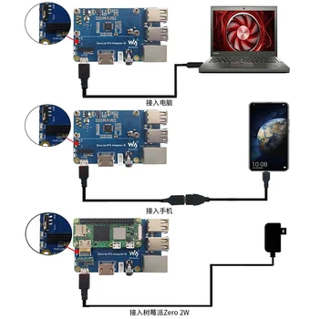 Raspberry Pi Zero 2 W Modul de Expansiune pentru Raspberry Pi 3B Adaptor USB 4 Port RJ45 Degetar Bord AudioCompatible Pi 3b Shell