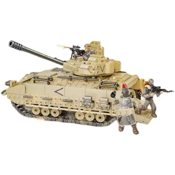 Building Block Model Militar Call of Duty Modern Război M2 Bradley Infanterie Vehicul de Luptă Rezervor Jucarii Cadou