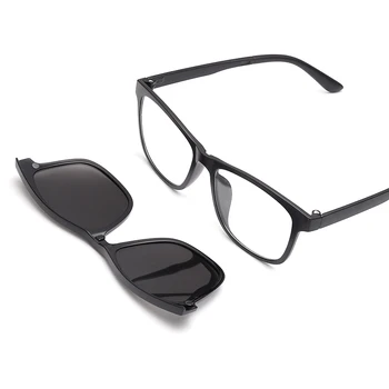 TR90 Rama de Ochelari Polarizati Clip Pe Bărbați ochelari de Soare UV400 Miopie Clip de pe ochelari Femei Ochelari de Soare de Conducere Obiectiv Viziune de Noapte