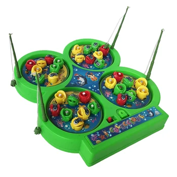 Copii Simple Electrice Rotative Magnetice Pescuit Copii Jucării 4 Stalpi De Pescuit De 48 De Bucăți Pesti Canto Clasic Părinte Copil Jucării