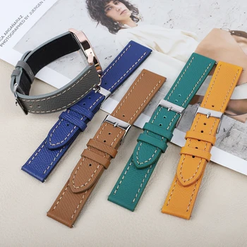 Curea de Ceas din Piele de moda Colorate din Piele buclă 20mm 22mm Piele Watchband Bărbați Femei Bratari Curea Cu Cataramă de Pin
