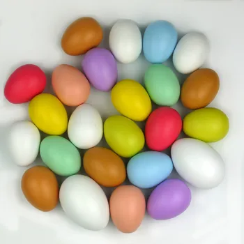 Fals ieftin Ouă de Simulare din Lemn de Găină Rață Gâscă Dummy Pictat Ouă pentru Copii Jucarii Educative Alimente Artificiale de Paști jucărie