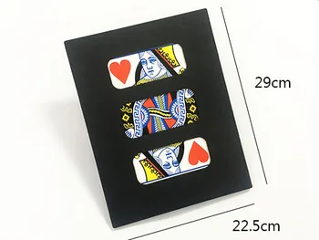 Jumbo Zig Zag Card (dimensiune 29 x 22,5 cm) Trucuri Magice Taie Poker Restabili Magia Magician Etapă Iluzie Pusti Prop Amuzant Mentalism