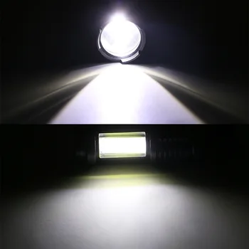 Mini Reîncărcabilă Lanterna LED-uri Folosesc XPE + COB lampă margele 100 de metri lanterna Led-uri Utilizate pentru aventura, camping,