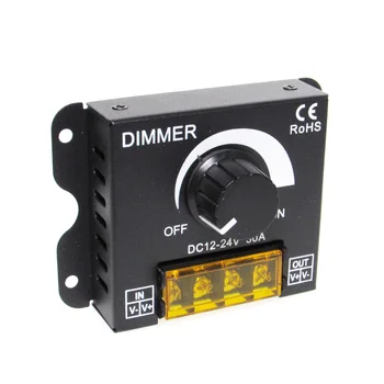 DC 12V 24V LED Dimmer Switch 30A 360W Regulator de Tensiune Reglabil Controler Pentru Benzi cu LED-uri de Lumină Lampă cu LED Dimming Variatoare