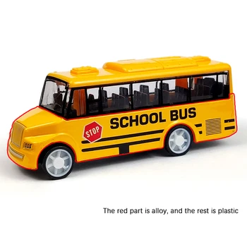 De Înaltă Calitate Autobuzul Școlar Rece Jucărie Simula Rafinat Corp Interesant Pentru Autobuz Galben Cu Trage Înapoi Mecanism