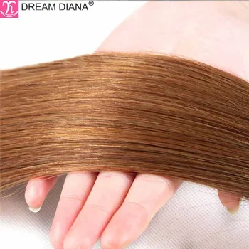 DreamDiana Ombre Brazilian Drept 1 Pachet 100 Grame 2 Tonifiat Blond Parul Ombre 30 Inch Pachete Os Direct Extensii De Par
